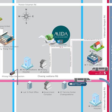 Mida Hotel Don Mueang Airport Bangkok Exteriér fotografie